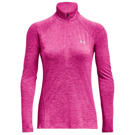 Дамска функционална блуза Under Armour Tech 1/2 Zip - Twist розов
