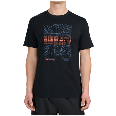 Мъжка тениска 4F Tshirt M3577 черен Deep Black