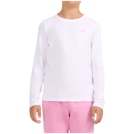Детска тениска 4F Longsleeve F654 White бял White