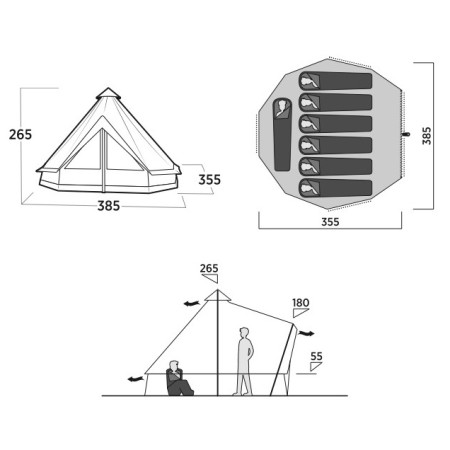 Семейна палатка Easy Camp Vaulen Tipi