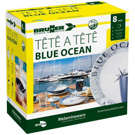 Комплект прибори Brunner Set tête-à-tête Blue Ocean 8 pcs