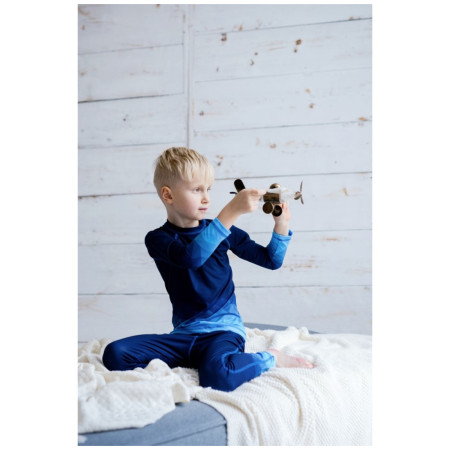 Детска функционална тениска WAMU Mozaika dark blue