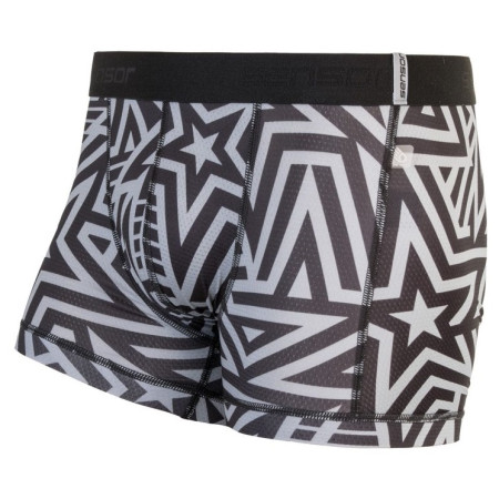 Мъжки шорти Sensor Coolmax Impress черен/бял Black/Stars