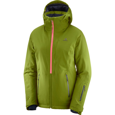 Дамско яке Salomon Stormrace Jkt W зелен Avocado