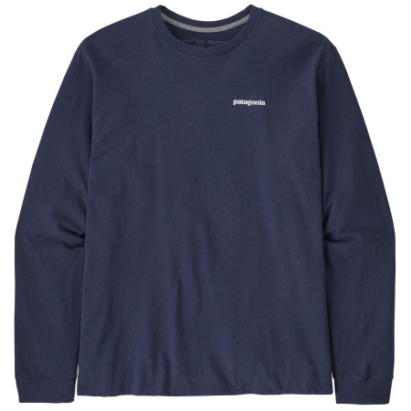 Мъжка тениска Patagonia P-6 Logo Responsibili Tee LS тъмно син Classic Navy