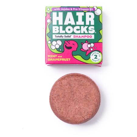 Шампоан Shower Blocks Solid Shampoo - Mint & Grapefruit червен