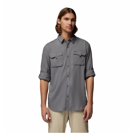 Мъжка риза Columbia Silver Ridge™ Utility II LS Shirt сив City Grey