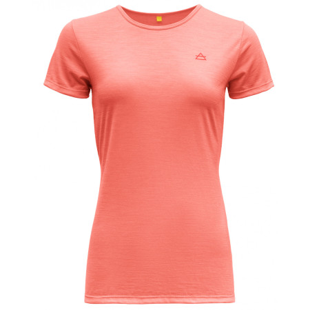 Дамска тениска Devold Valldal Woman Tee червен Coral