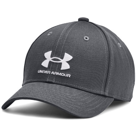 Детска шапка с козирка Under Armour B Essential Low Lockup Adj Pitch Gray