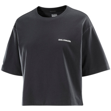 Дамска тениска Salomon Short Tee черен Deep Black