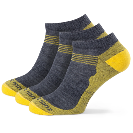 Чорапи Zulu Merino Summer 3-pack сив/жълт grey/yellow