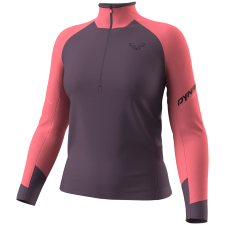 Дамска функционална блуза Dynafit Alpine L/S 1/2 Zip Tee W розов 6171 - cabana/6A90