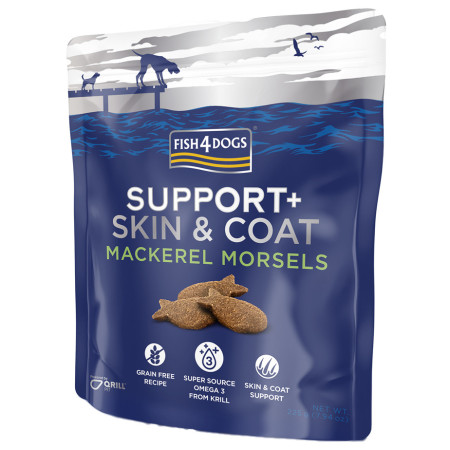 Лакомства за кучета Fish4Dogs Coat Mackerel Morsels 225g