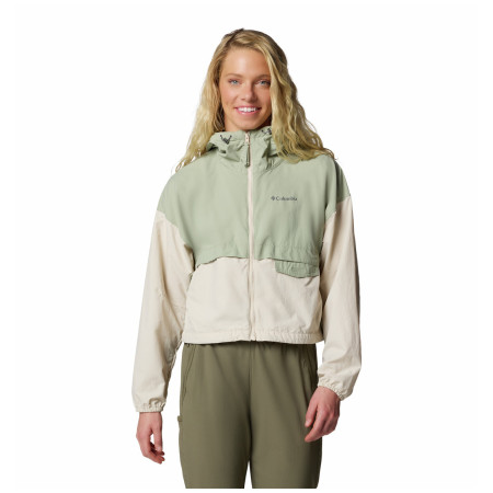 Дамско яке Columbia Spire Valley™ Cropped Windbreaker зелен Safari, Dark Stone