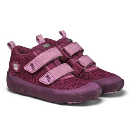 Dětské barefoot boty Affenzahn Low Boot Knit Happy Otter лилав Otter