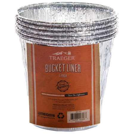 Аксесоар за скара Traeger BUCKET LINER 5 PACK сребърен