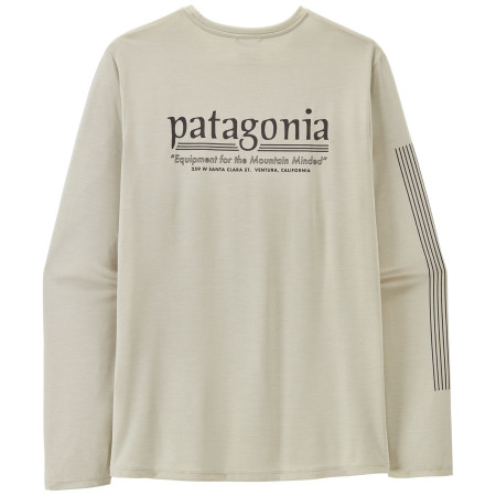 Мъжка тениска Patagonia M's L/S Cap Cool Daily Shirt - Hut Tripper бял Dyno White