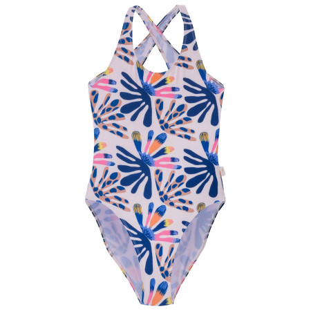 Детски бански Aquawave Salava Jr - Summer Beige Flower Print