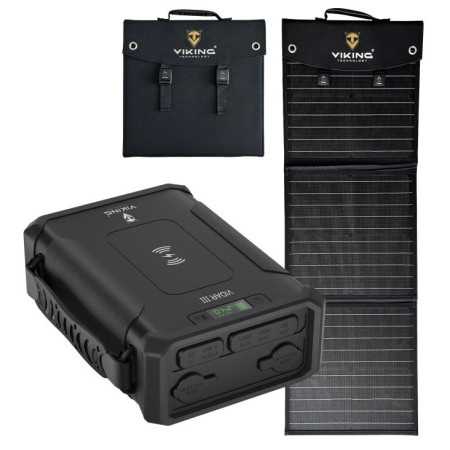 Комплект Viking Technology Портативна батерия Viking VIDAR III и соларен панел Viking L60 PD