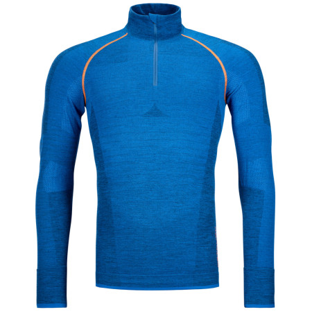 Функционален мъжки суичър Ortovox 230 Competition Zip Neck син JustBlue
