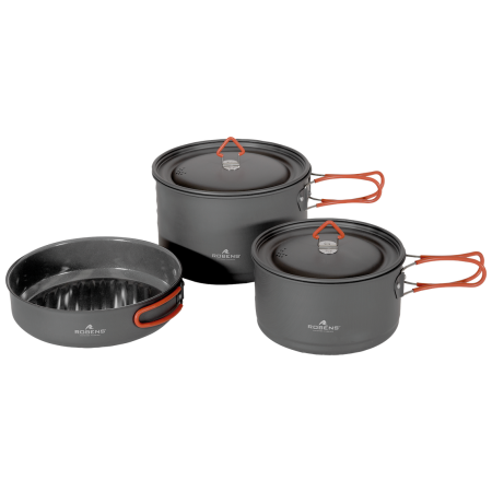 Комплект тенджери Robens Basecamp Pro Ceramic Cook Set XL черен Black