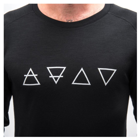 Функционална мъжка тениска Sensor Merino Blend Elements black