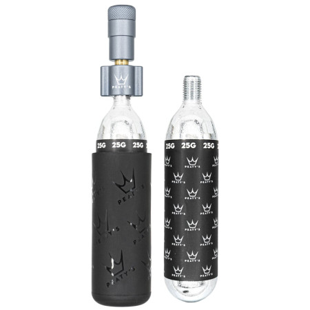 Помпа Peaty´s Holeshot Co2 Pumpa + Bombičky 2 Ks - Mtb сив Slate