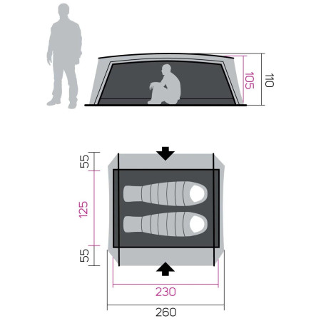 Туристическа палатка Hannah Haven 2