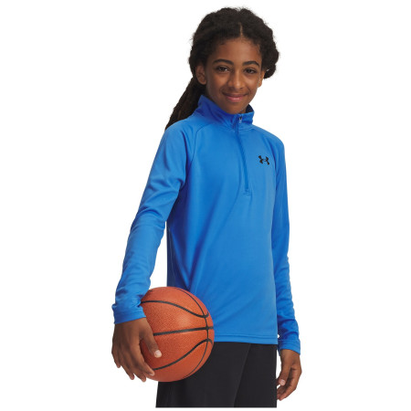 Детска функционална тениска Under Armour Tech 2.0 1/2 Zip Blue