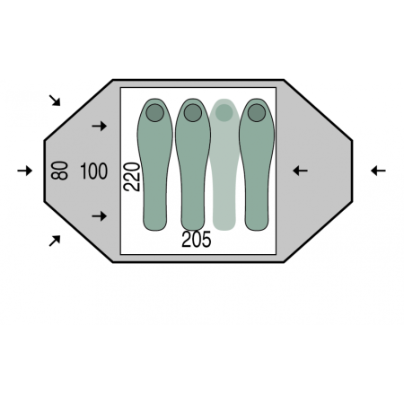 Палатка Pinguin Tornado 3 Duralu