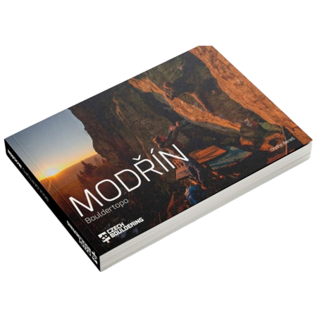 Lezecký průvodce Czech bouldering Modřín Bouldertopo 2024 черен