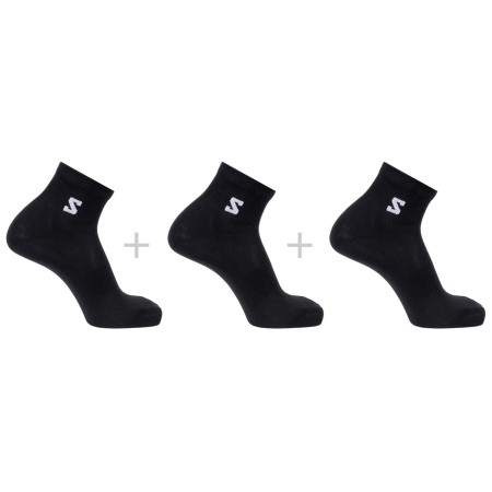 Чорапи Salomon Everyday Lite Quarter 3-Pack черен Black
