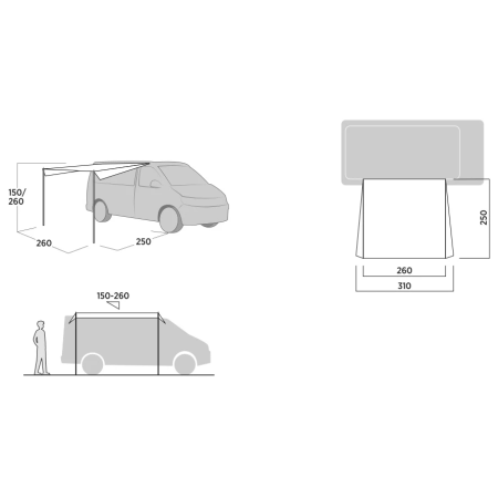 Навес Easy Camp Voss Canopy II.