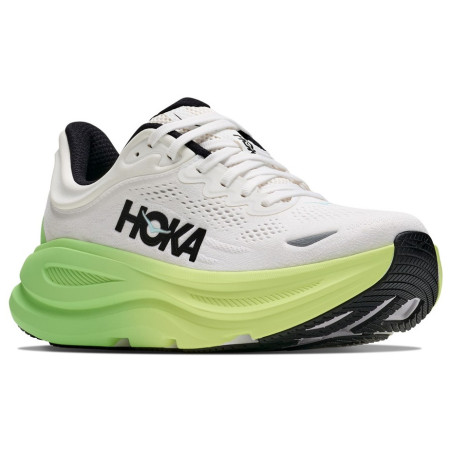 Дамски обувки за бягане Hoka Bondi 9 Wide бял/зелен White / Tart Apple