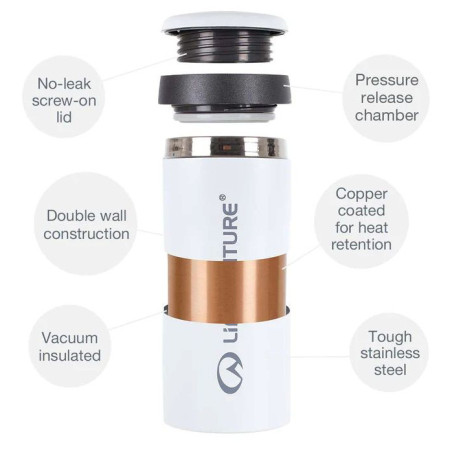 Термочаша LifeVenture One Touch Thermal Mug 350 ml