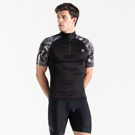 Мъжка колоездачна фланелка Dare 2b Riding Jersey черен Black/Black Shift