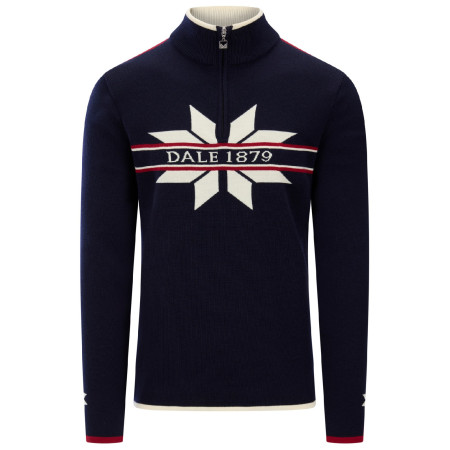 Мъжки пуловер Dale of Norway Nåle Masc. Sweater тъмносин/бял Marine Offwhite