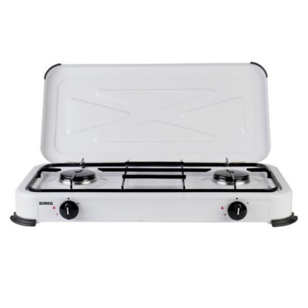 Газов котлон Gimeg Dvouplotýnkový plynový vařič бял
