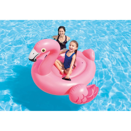 Надуваем дюшек фламинго Intex Pink Flamingo Ride-On
