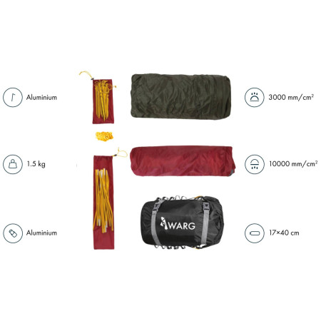 Свръх лека палатка Warg Tenere 2