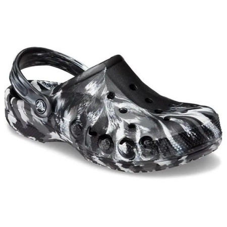 Пантофи Crocs Baya Marbled Clog черен/бял