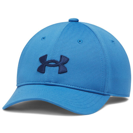 Детска шапка с козирка Under Armour B Blitzing Low Adj Aegean Blue