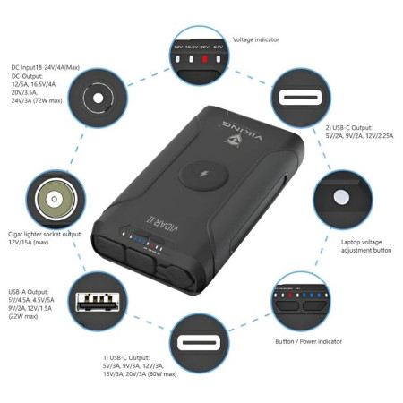 Външна батерия Viking Technology Vidar II