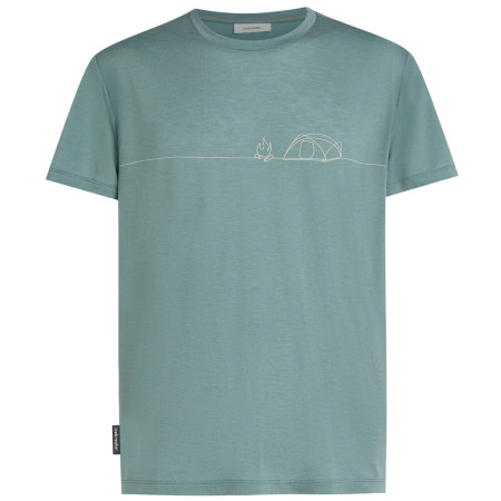 Функционална мъжка тениска Icebreaker Merino Blend Core SS Tee Single Line Camp