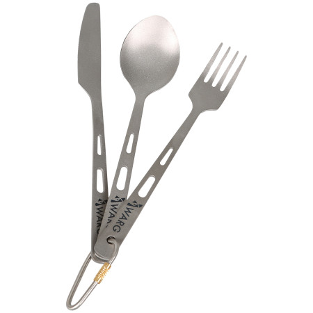 Комплект прибори Warg Hyperion Titan Cutlery Set сив grey