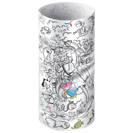 Детски многофункционален шал Silvini Motivo UA345 white бял