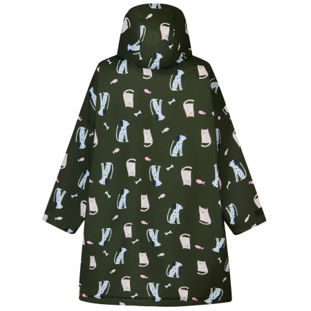 Детски дъждобран Regatta Junior Changing Robe Dark Khaki Cat Dog
