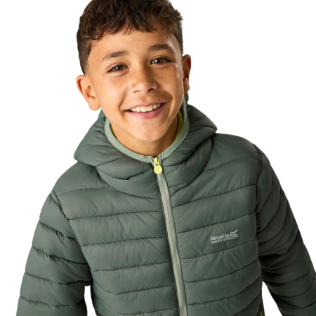 Детско зимно яке Regatta Junior Hooded Marizion Dark Forrest Green