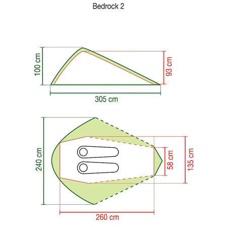 Палатка Coleman Bedrock 2