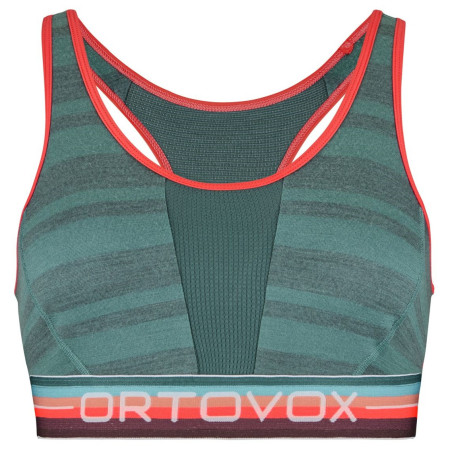 Спортен сутиен Ortovox 185 Rock'N'Wool Sport Top W сив